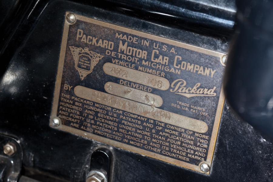  Packard Deluxe Eight Model 840 Roadster 1931 года  (фото 9 из 20)